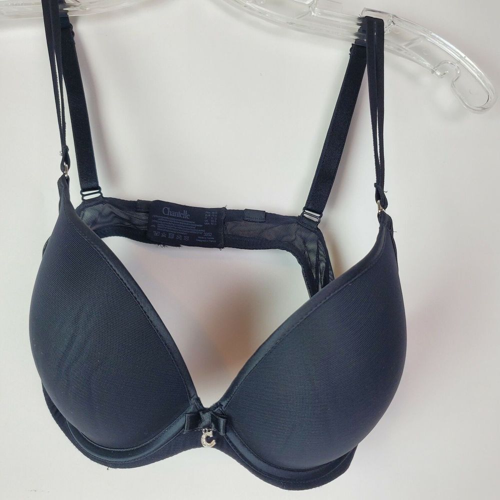 Chantelle Women's Sublime Invisible Push-Up Bra 32D Black 3952 GUC